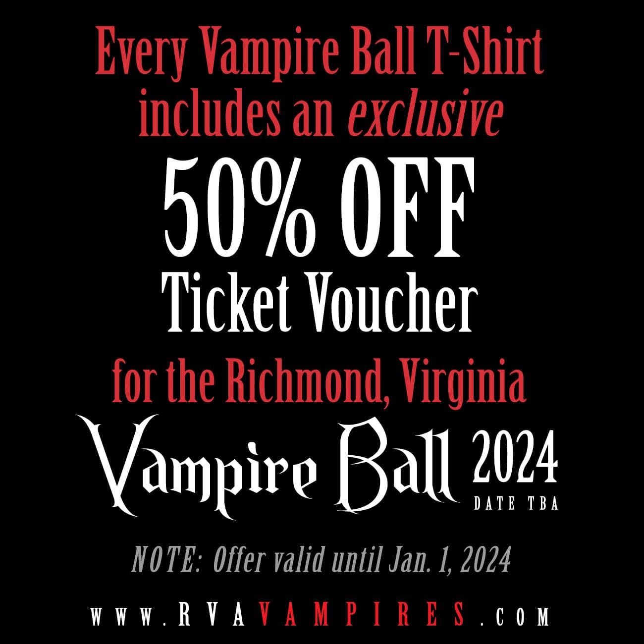 RVA Vampire Ball Logo (Unisex T-Shirt)