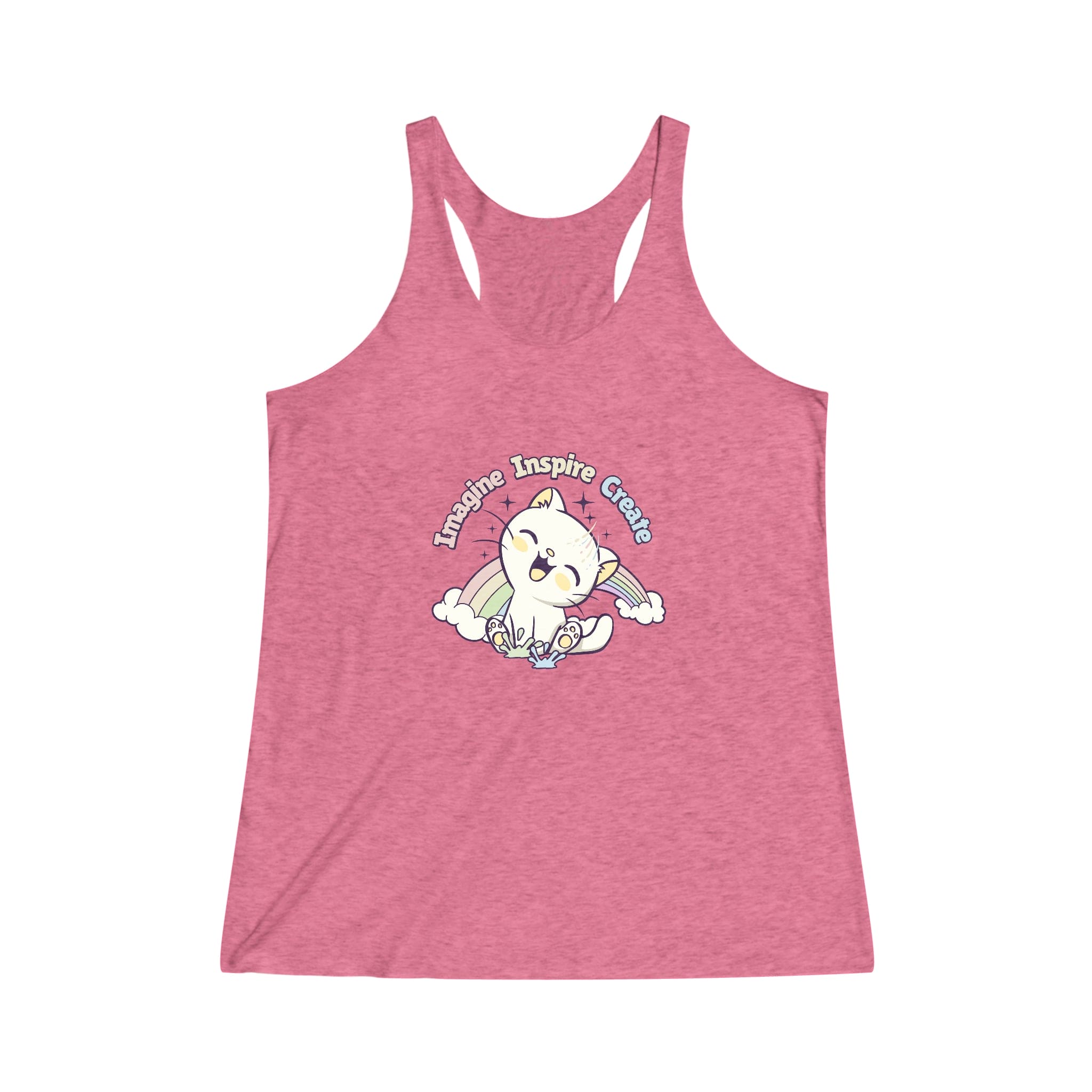 Imagine Inspire Create - Women's Tri-Blend Racerback Tank