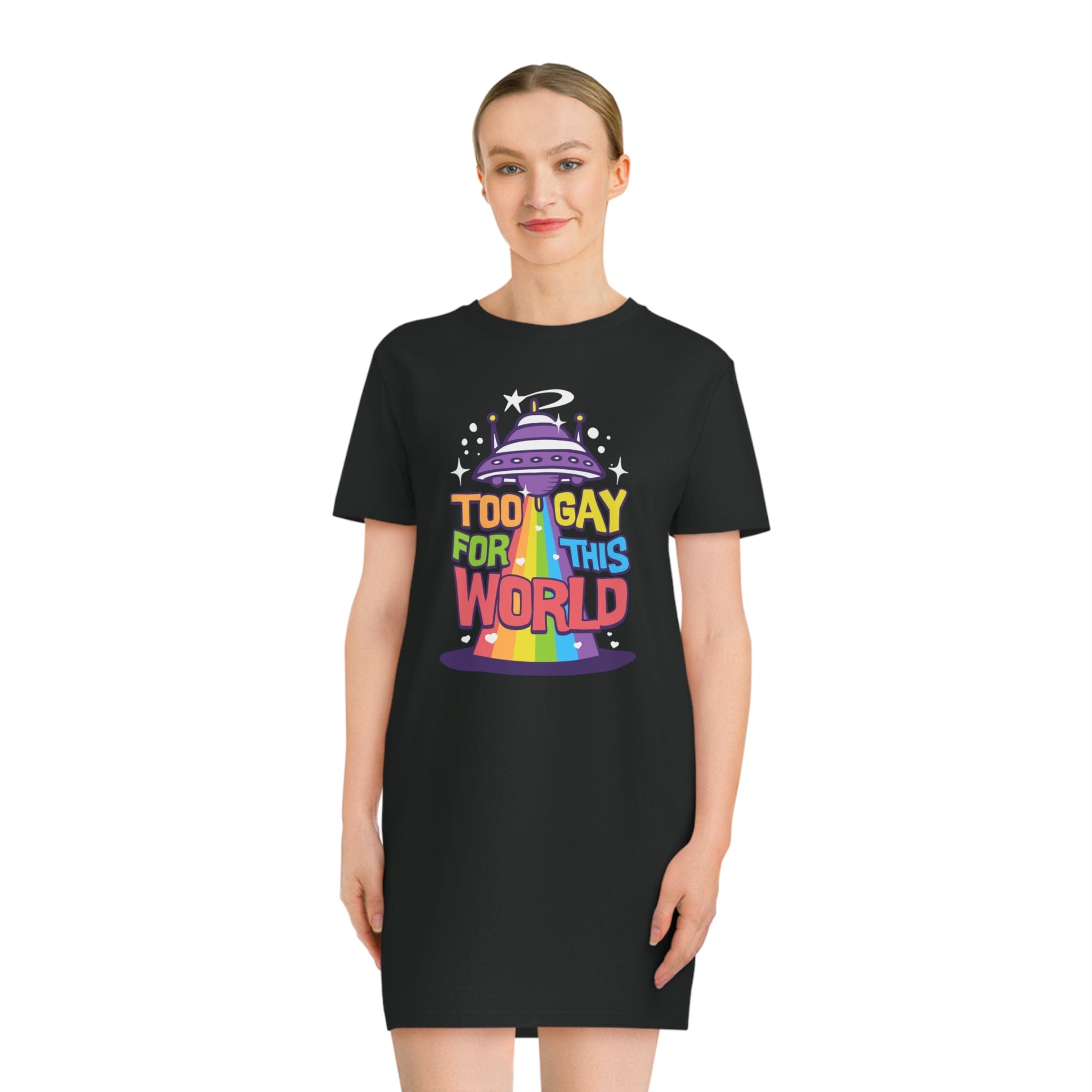 Too Gay for this world - Spinner T-Shirt Dress
