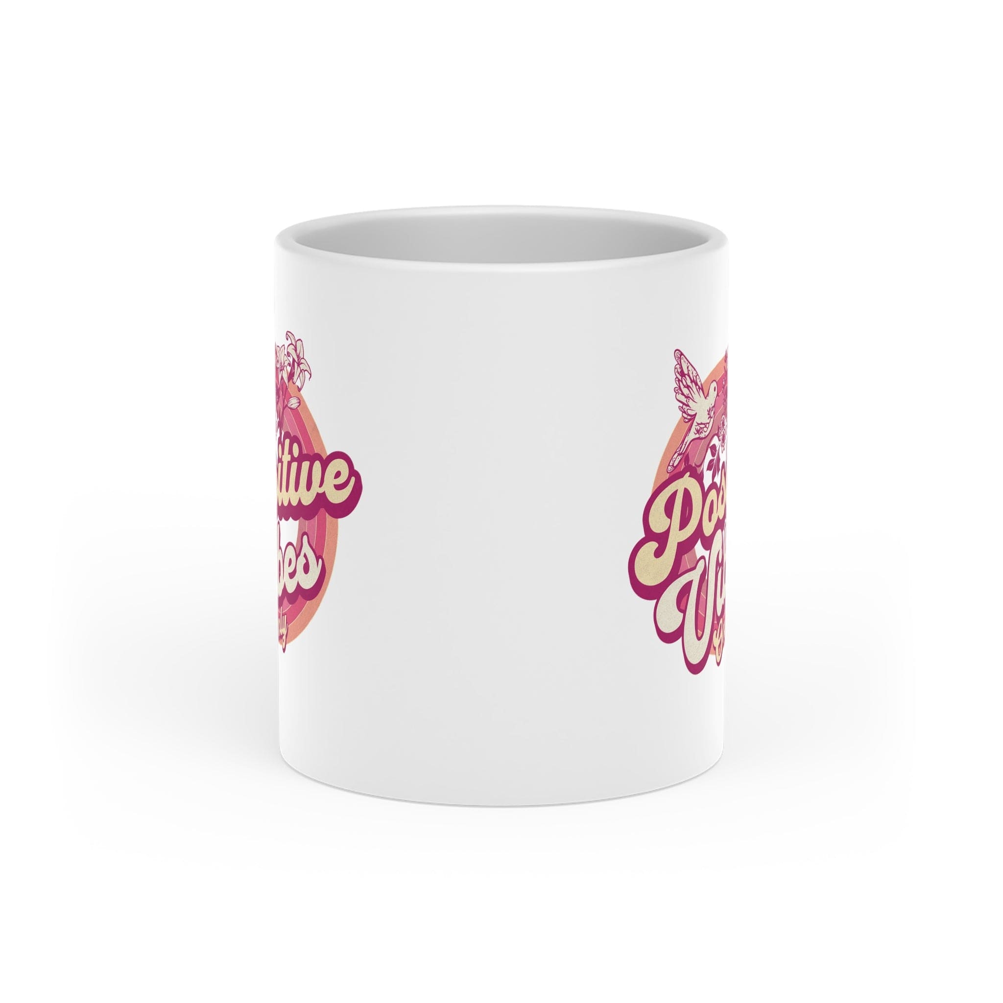Positive Vibes Only - Heart-Shaped Mug
