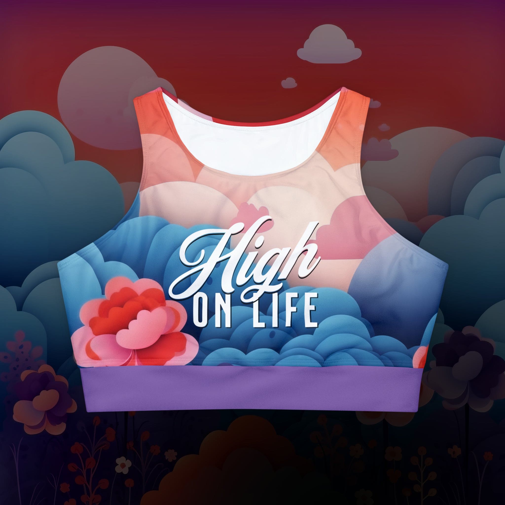 High on Life - Fully Lined, Padded Sports Bra