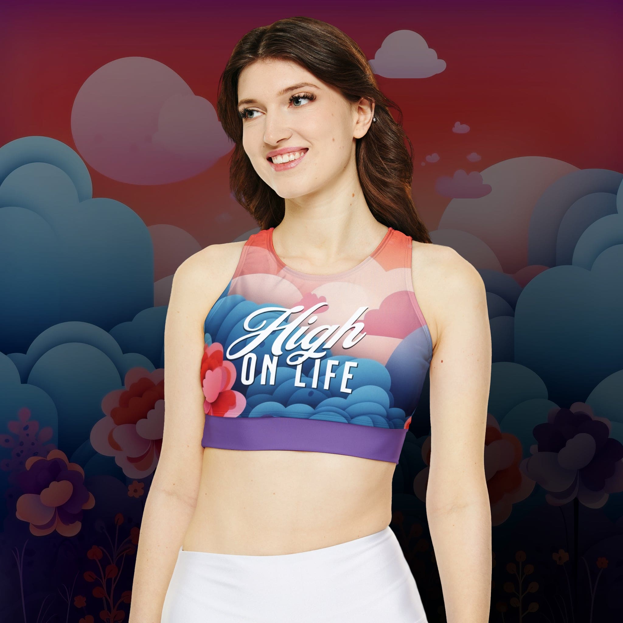 High on Life - Fully Lined, Padded Sports Bra