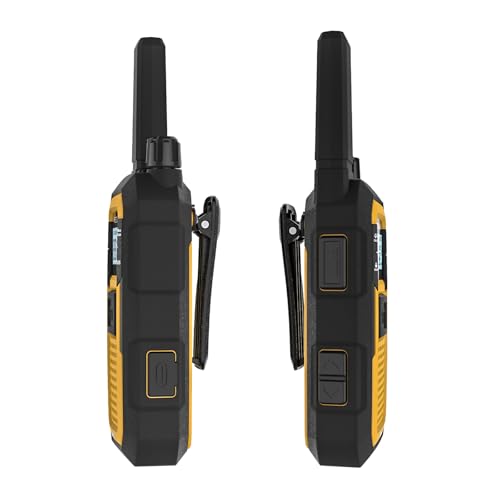 Retevis RB48 Heavy Duty Walkie Talkies, Waterproof Two Way Radio, Advanced Triple Proof, 2000 mAh, Emergency, 2 Way Radio Long Range for Job Site (4 Pack) Yellow