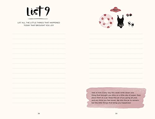 52 Lists for Happiness Floral Pattern: Weekly Journaling Inspiration for Positivity, Balance, and Joy (A Guided Self-Care Journal with Prompts, Photos, and Illustrations)
