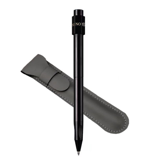 Y&I New Pen Kit, EDC Ballpoint Pen with Rotating Cap, Fidget Pen Gift Set to Relieve Stress Anxiety, Creative EDC Gadget for Office School (Black)