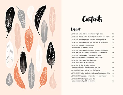 52 Lists for Happiness Floral Pattern: Weekly Journaling Inspiration for Positivity, Balance, and Joy (A Guided Self-Care Journal with Prompts, Photos, and Illustrations)