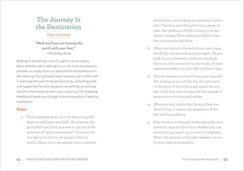 Mindfulness Meditation for Beginners: 50 Meditations to Practice Awareness, Acceptance, and Peace