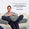 Quiet Mind Weighted Pillow for Adults 6 Lbs - Get Better Sleep - Sustainably Made and Chemical Free - Machine Washable (Small, Chili Oil)