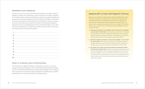 The 10-Step Depression Relief Workbook: A Cognitive Behavioral Therapy Approach