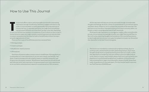 Depression Relief Journal: Creative Prompts & Mindfulness Practices to Release Negative Emotions
