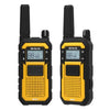 Retevis RB48 Heavy Duty Walkie Talkies, Waterproof Two Way Radio, Advanced Triple Proof, 2000 mAh, Emergency, 2 Way Radio Long Range for Job Site (4 Pack) Yellow