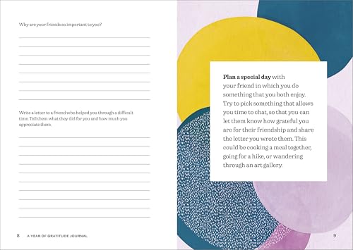 A Year of Gratitude Journal: 52 Weeks of Prompts and Exercises to Cultivate Positivity & Joy (A Year of Reflections Journal)