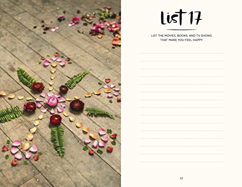 52 Lists for Happiness: Weekly Journaling Inspiration for Positivity, Balance, and Joy (A Guided Self -Love Journal with Prompts, Photos, and Illustrations)