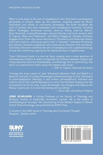 Between Faith and Belief: Toward a Contemporary Phenomenology of Religious Life (Theology Continental Thought)