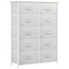 GOOBED 10 Drawers Dresser, Fabric Dresser for Living Room, Organizer Unit for Bedroom, Living Room, Hallway, Closets