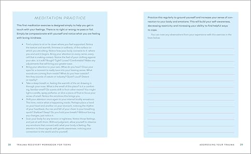 Trauma Recovery Workbook for Teens: Exercises to Process Emotions, Manage Symptoms and Promote Healing