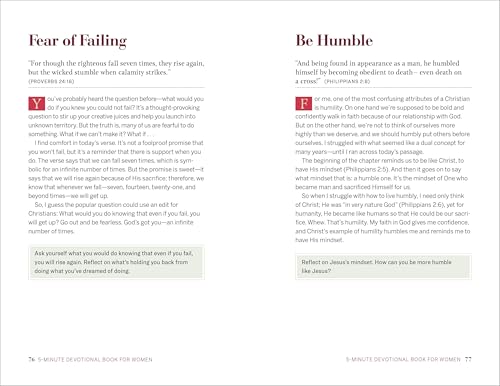 5-Minute Devotional Book for Women: Prayers and Reflections to Strengthen Your Faith