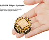 PAPUKA Pure Brass Cube Gears Linkage Anti-Anxiety Fidget Spinner Toy,Metal DIY EDC Meditation Break Bad Habits ADHD Finger Spinning Toy for Kid and Adults High Speed Precision Brass Material