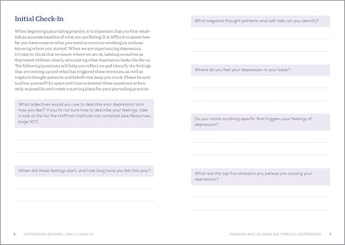 Depression Journal: Daily Check-In: 75 Days of Reflection Space to Track and Understand Your Symptoms