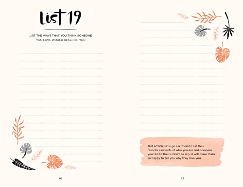 52 Lists for Happiness Floral Pattern: Weekly Journaling Inspiration for Positivity, Balance, and Joy (A Guided Self-Care Journal with Prompts, Photos, and Illustrations)