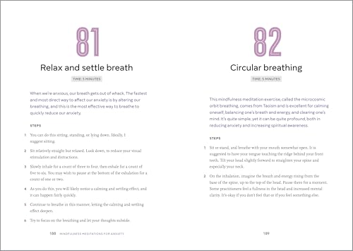 Mindfulness Meditations for Anxiety: 100 Simple Practices to Find Peace Right Now