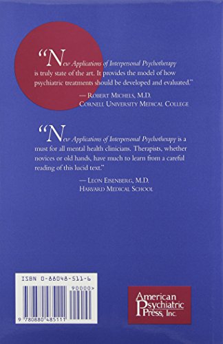 New Applications of Interpersonal Psychotherapy