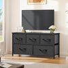 YITAHOME Dresser for Bedroom, Storage with 5 Drawer Organizer Closet Chest Small Clothes Fabric Cabinet, Furniture Drawer, Nightstand for Bedroom, Living Room