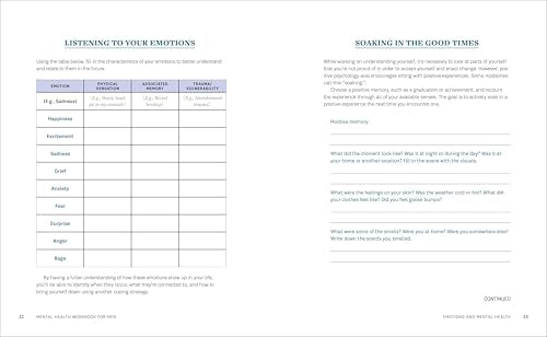 Mental Health Workbook for Men: Exercises to Improve Your Emotional, Psychological, and Social Well-Being