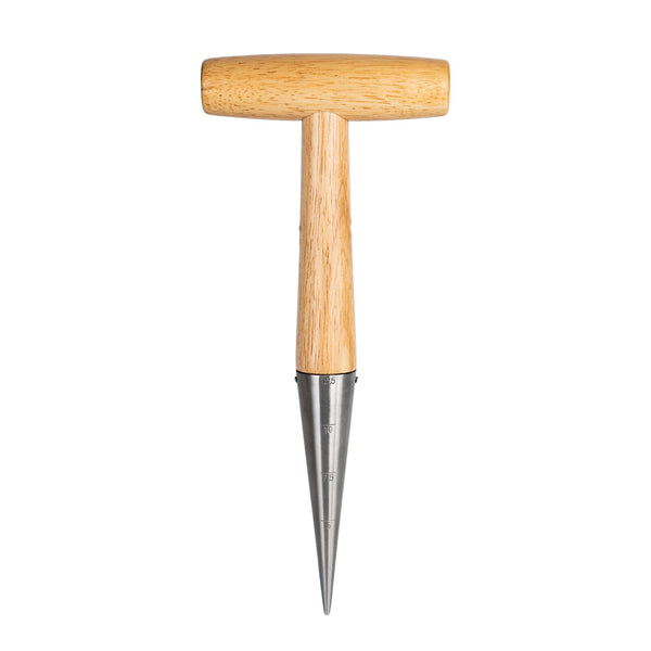 FLORA GUARD Hand Dibber Garden Tool, Seed Planter Tool with Wood Handle for Sowing Seed - 5