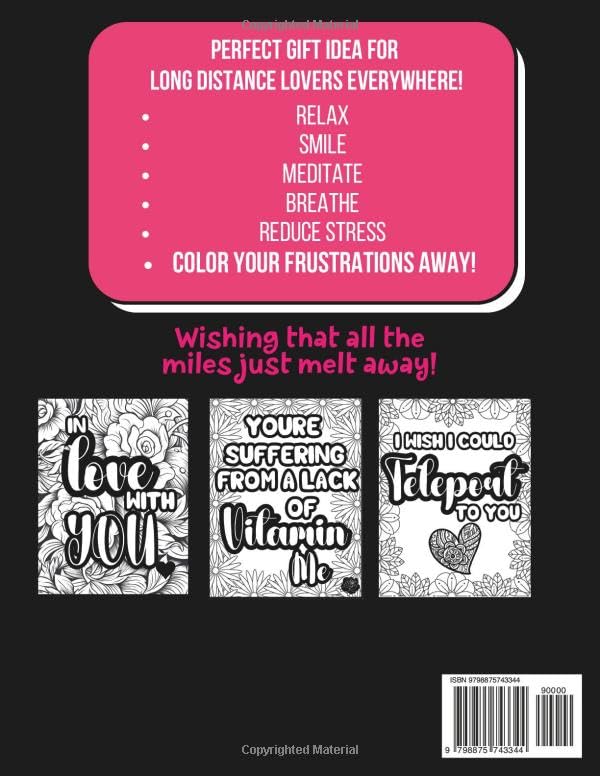 Our Long Distance Love Matters: Long Distance Relationship Coloring Book