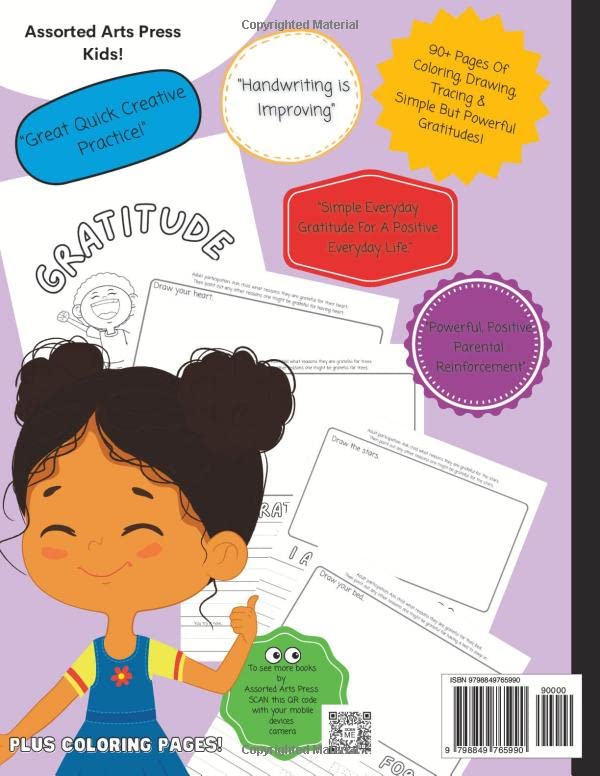Gratitude Attitude: Gratitude For Preschoolers And New Learners: A Fun Workbook To Teach Children To Practice Gratitude All While Perfecting Fine ... Coloring, Drawing and Mindful Questions