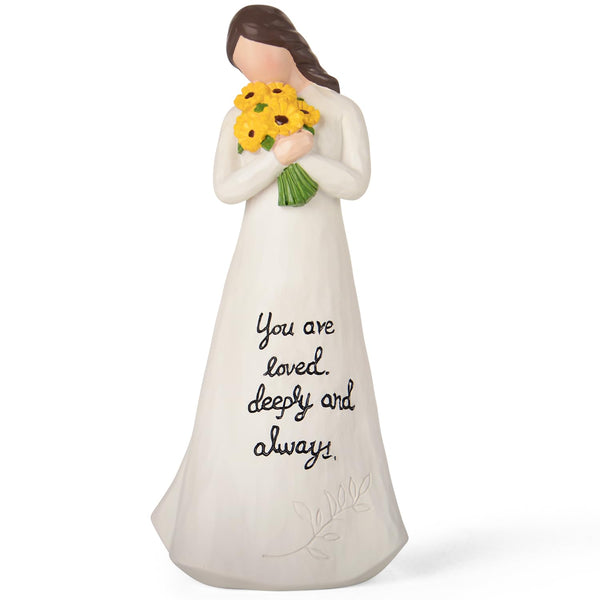 VOFSTAND Sunflower Gifts for Women Birthday - 9.25'' Large Hand-Painted Resin Sunflower Figure Get Well Gifts Sunflower Decor, Encouragement Friendship Gifts for Women Friends Mom Sister Daughter