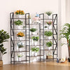 Bookshelves and Bookcases Triple Wide 5 Tiers Industrial Bookshelf,Tall Bookcase Shelf Storage Organizer, Modern Book Shelf for Bedroom, Living Room and Home Office, Vintage Brown
