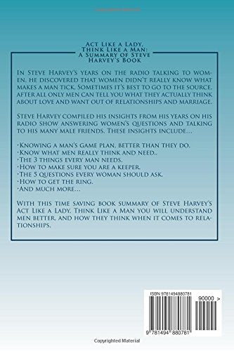 Act Like a Lady, Think Like a Man: A Summary of Steve Harvey's Book: What Men Really Think About Love, Relationships, Intimacy, and Commitment