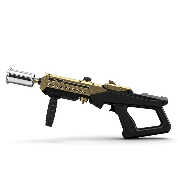 Powerful Flame Thrower Gun, Adjustable Propane Torch - Flame Kitchen Blow Torch - Detachable Flamethrower for Searing Steak, BBQ, Camping, Baking, Welding, Torch Lighter (Propane Tank Not Included)