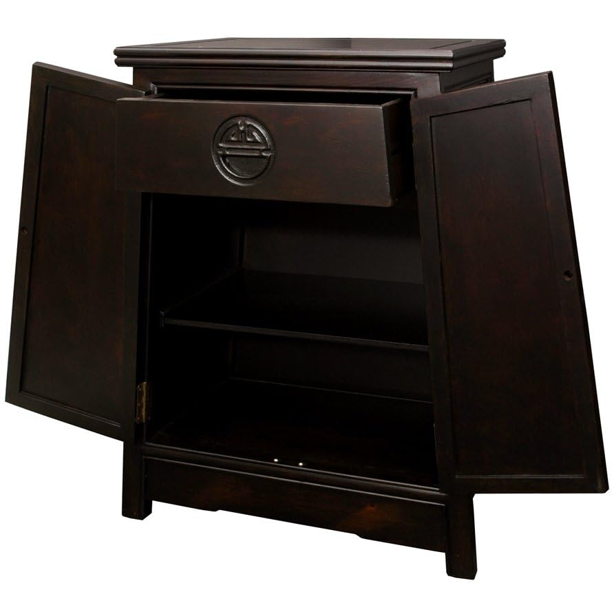 Red Lantern Long Life Cabinet, Dark Rosewood