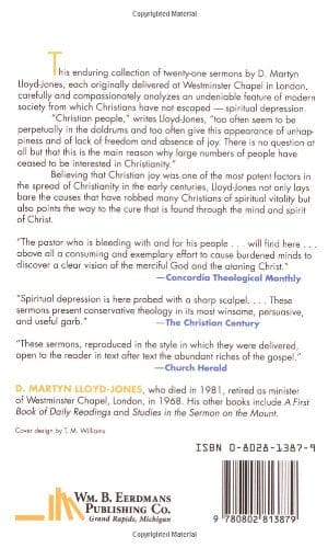 Spiritual Depression: Its Causes and Cure