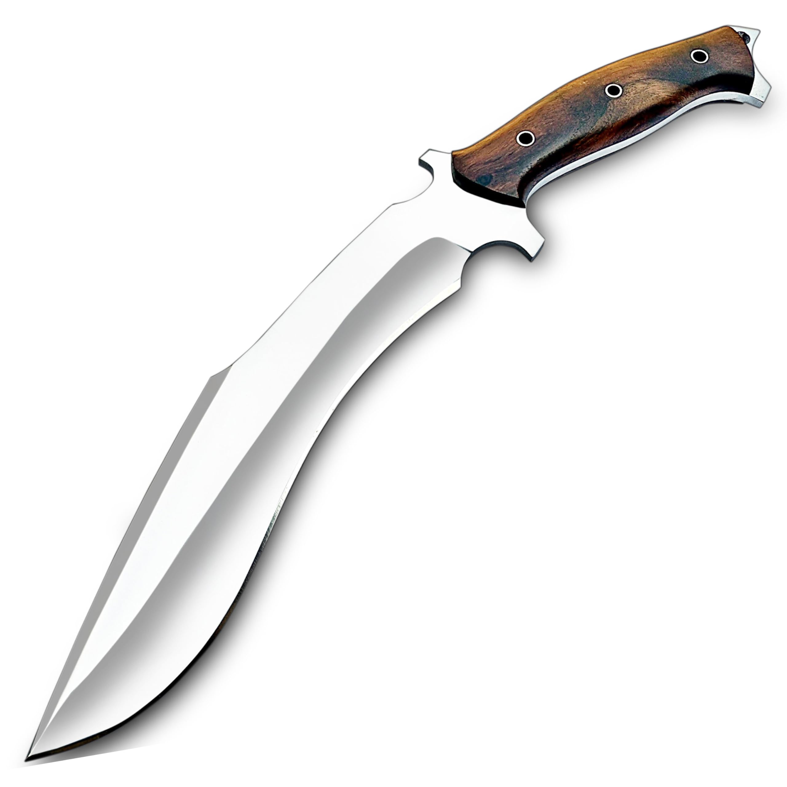 WARIVO Handmade D2 Kukri Knife - 15 Inch Fixed Blade Full Tang Machete for survival Clearing Bush, Yard Work, Gardening, Camping, Hiking, and Bushcraft Outdoor Activities