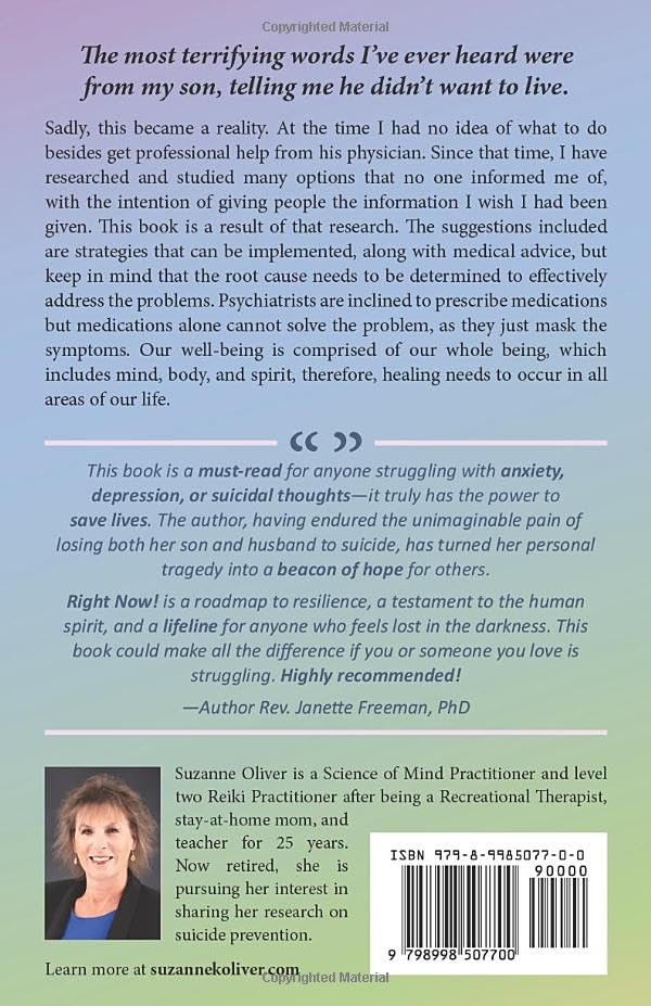 Right Now!: Practical Strategies for Anxiety, Depression and Suicidal Thinking