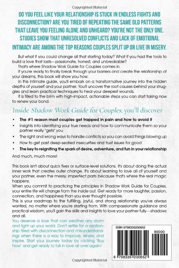 Shadow Work Guide For Couples: Enhance Self-Love, Connection, Conflict-Resolution And Intimacy, For Relationship Growth (Healing - Jennifer Alushan)
