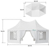 YITAHOME 22x16FT Party Tent Heavy Duty Wedding Canopy Event Shelter Upgraded Ripple Gazebo Large with Roof Removable Sidewalls Commercial
