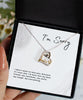 I'm Sorry Necklace, I Don't Want to Lose You, Apology Gift for Her, Unique Apology Gift for Her, Forgiveness Gift for Her, Wife Necklace, Sterling Silver, Triple Gold Plated, Love Dancing Necklace