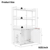 GarveeLife Large Litter Box Enclosure with Shelves and Doors, 52'' Litter Box Bookshelf Cat Box Furniture for Most of Litter Box Hidden Kitty Cat Litter Box Enclosure Cabinet with Scratch Pad Brown