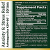 Nature’s Bounty Anxiety & Stress Relief Ashwagandha KSM 66 Tablets, Mood Support, 50 Count