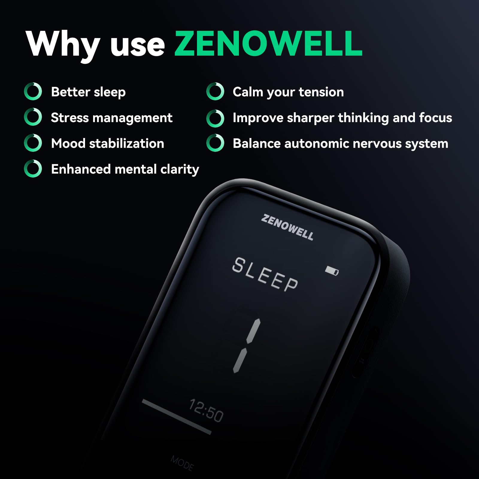 Auricular Vagus Nerve Stimulator | Sleep Aid Device | Patented Vagus Nerve Wearable Device for Restore Calm, Stress Relief and Recover | Relaxation Device for Long-Term Wellness