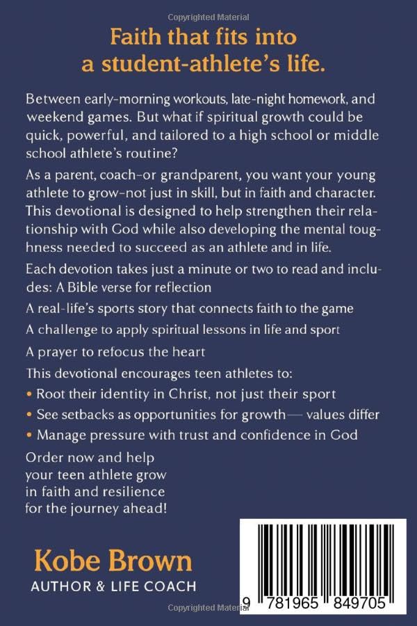 One-Minute Sports Devotions for Young Boy Athletes: Over 52 True Stories to Strengthen His Faith, Toughen His Mind, and Ignite His Inner Champion (Gifts For Young Athletes)