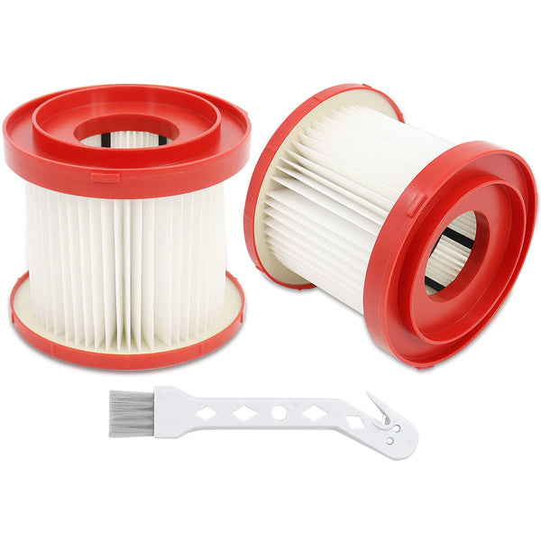 Kaulolado Vacuum Filter 49-90-1900 For Milwaukee, Compatible With Milwaukee Cordless M18 Vacuum 0780-20 0880-20, 2 Pack 49-90-1900 Wet Dry Vacuum Filter