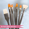 Professional Paint Brushes Set. Artist Paint Brush for Oil, Acrylic Painting on Canvas, Watercolor, Gouache. 15pc Travel Bag Brush Holder