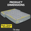 D-Hive SUV Air Mattress, Ultra-Thick Material Extra-High Car Air Mattress, SUV Mattress for Toyota 4runner, Car Mattress w/Built-in Pump Inflatable Car Air Mattress Grey