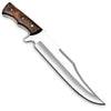 WARIVO KNIFE Handmade D2 Steel 14 Inch Full Tang Bowie Knife with leather sheath, Hunting knife with Wood Handle used for Bushcraft, Outdoor, Camping, Survival
